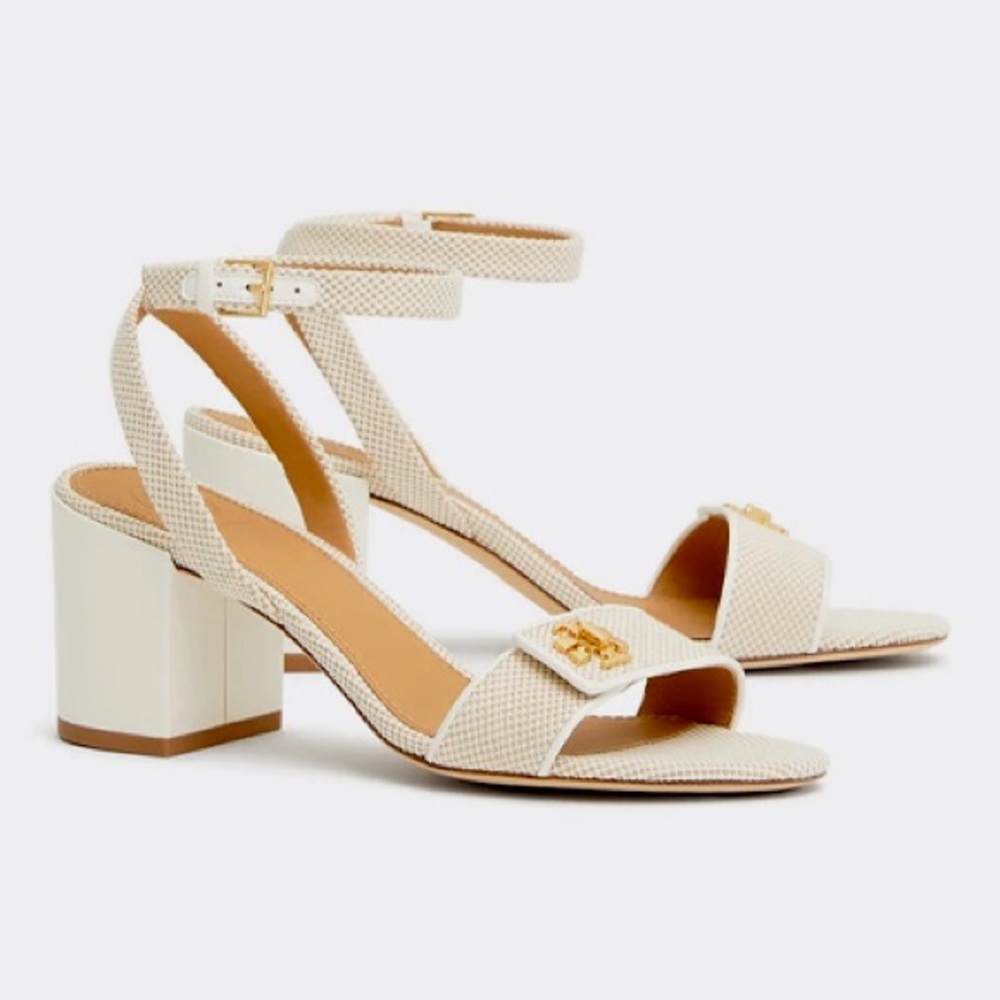 Tory Burch Kira Sandals - Ivory - size 9